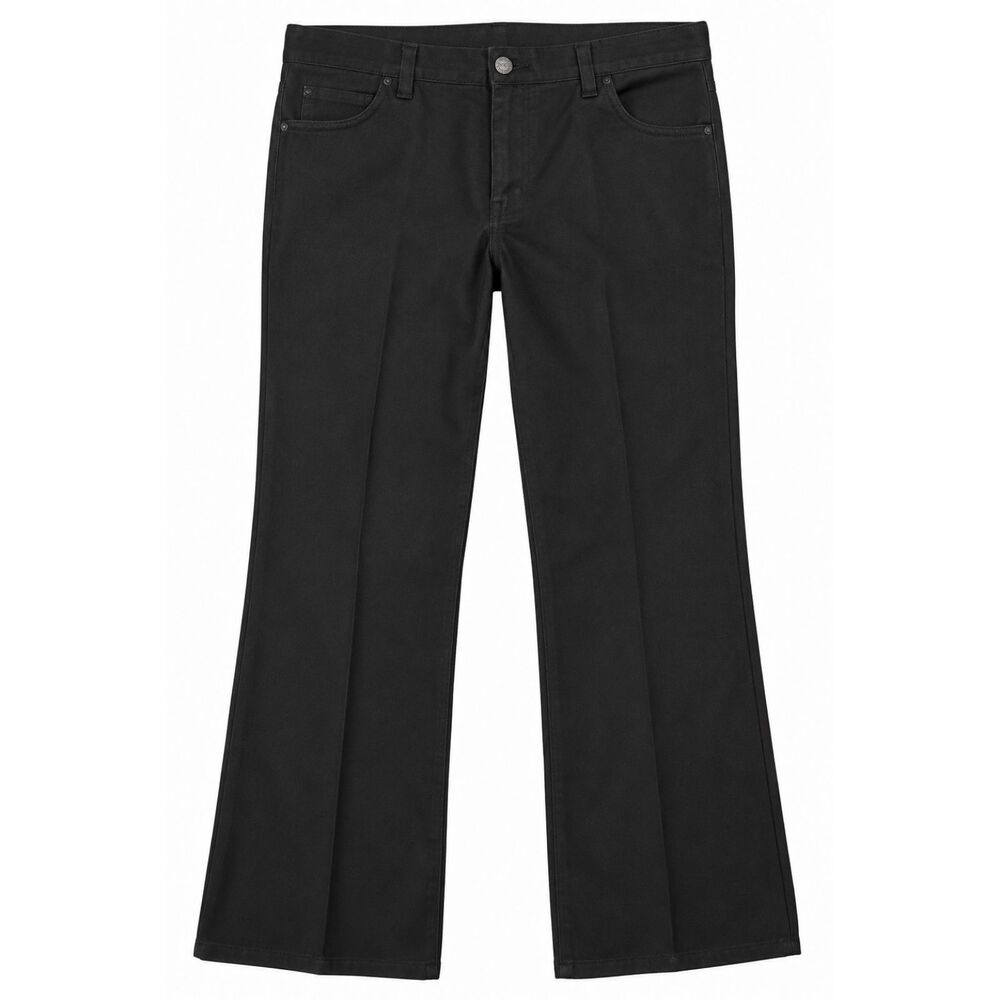 Wrangler Wrancher 82BK Mens 42x30 Black Dress Jeans Bootcut Western Pants